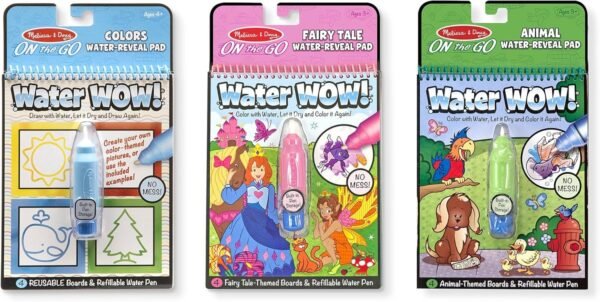 Melissa & Doug Water Wow Bundle Colors & Shapes, Fairy Tales &