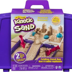 Kinetic Sand, Folding Sand Box with 2 Pounds of Kinetic Sand