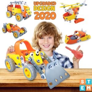 5-in-1 Building Toys for Kids - 148 Pcs Educational STEM Learning Toy