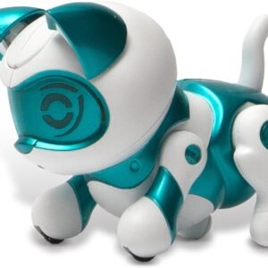 Tekno Newborns 45910 Robotic Pet- Kitty, Teal Kit Toy Fun