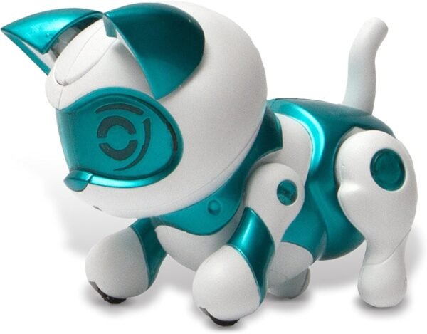 Tekno Newborns 45910 Robotic Pet- Kitty, Teal Kit Toy Fun
