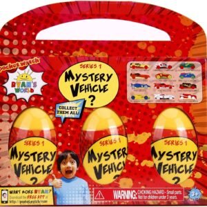Jada Toys Ryans World Mystery Egg Vehicles 3 Pack, Multi, Model 83553