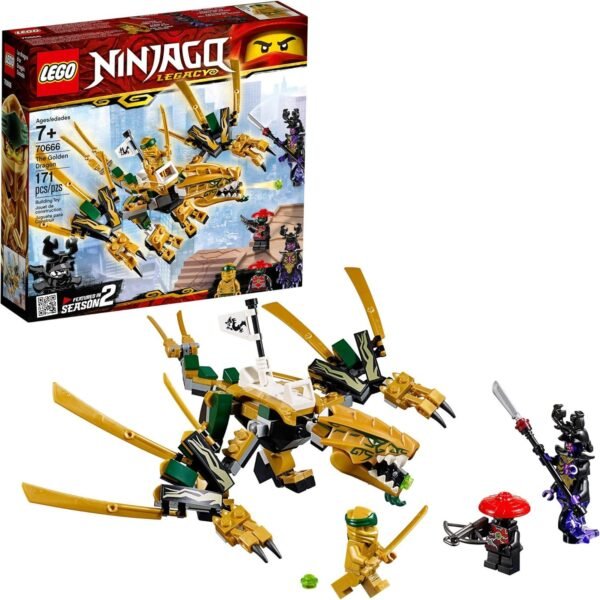 LEGO NINJAGO Legacy Golden Dragon 70666 Building Kit 171 Pieces