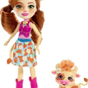 Enchantimals Cailey Cow Doll & Curdle Figure Kit Toy Fun
