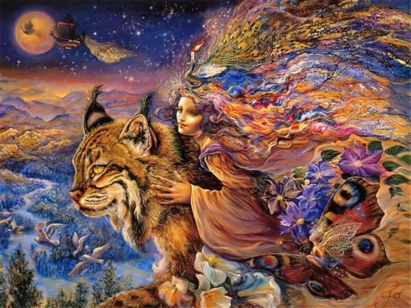 1000 PCS Adult Jigsaw Puzzle, Adult Decompression Children Educational Items, Magic Lynx.