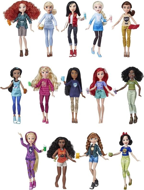 Disney Princess Ralph Breaks The Internet Movie Dolls with Comfy Clothes &