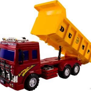 WolVol Big Dump Truck Toy for Kids - Solid Plastic Heavy Equipment