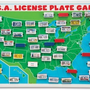 Melissa & Doug Flip to Win Travel License Plate Game - Wooden