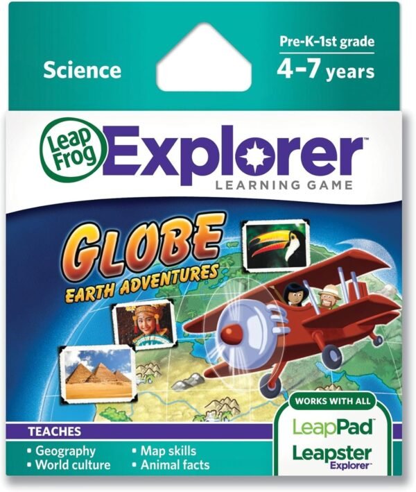 LeapFrog Globe Earth Adventures Learning Game works with LeapPad Tablets & LeapsterGS