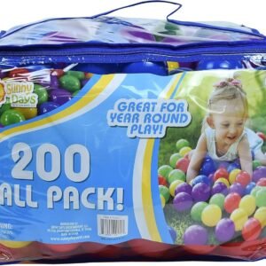 Sunny Days Entertainment 200 Ball Pack Phthalate and BPA Free Crush Proof