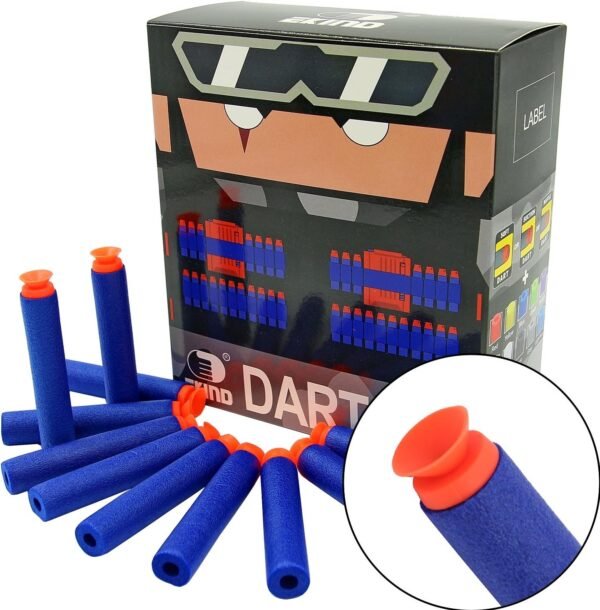 EKIND 100 Pcs 7.2cm Foam Suction Darts Compatible for Nerf N-Strike Elite