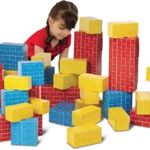 Melissa & Doug Jumbo Cardboard Blocks - 40 Pieces Kit