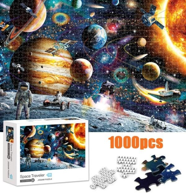 Space Puzzle 1000 Piece Jigsaw Puzzle for Adults and Kids Complete size
