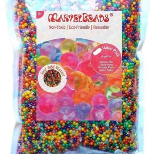 MarvelBeads Water Beads Rainbow Mix Half Pound for Spa Refill, Sensory Toys