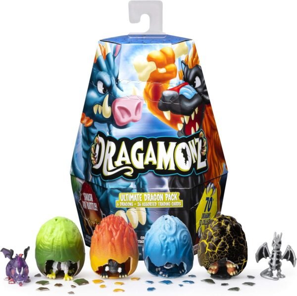 Dragamonz, Ultimate Dragon 6 Pack, Collectible Figure & Trading Card Game, for