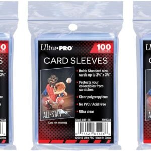 Ultra Pro Clear Soft Card Sleeves for Standard 2.5 x 3.5 Cards