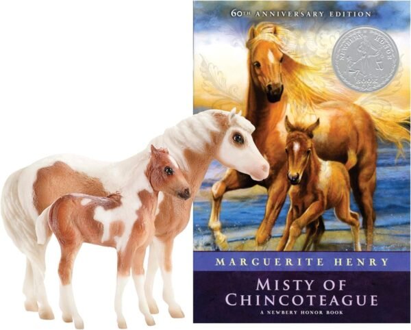 Breyer Traditional Series Misty & Stormy Model & Book Set 2 Horse