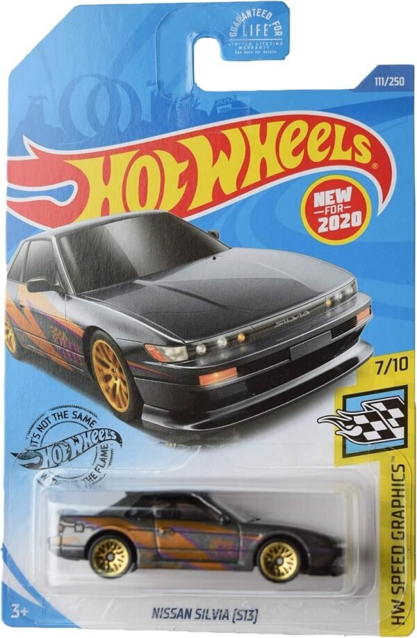 Hot Wheels Speed Graphics 7/10 Nissan Silvia S13 111/250, Gray