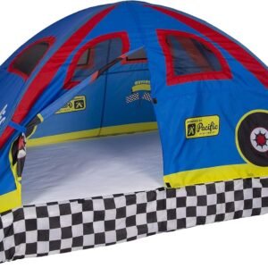 Pacific Play Tents 19710 Kids Rad Racer Bed Tent Playhouse - Twin