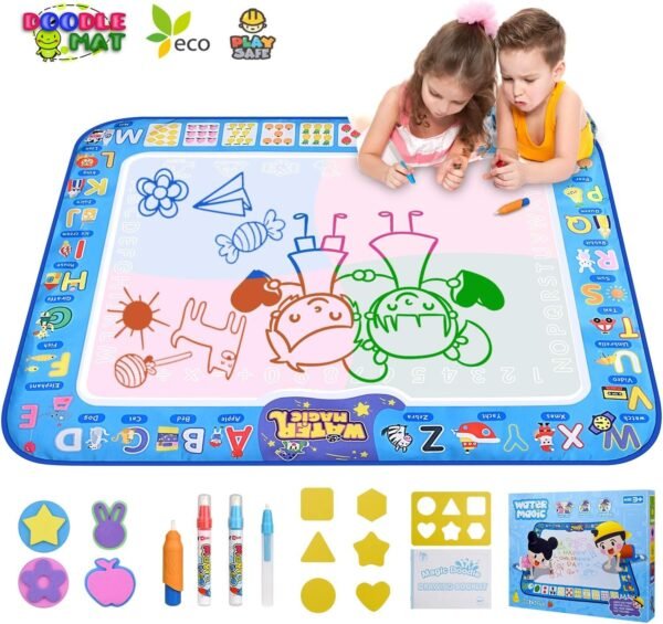 GTurtle Water Drawing Mat Doodle Mat Educational Learning Birthday Toddler Toys Gifts