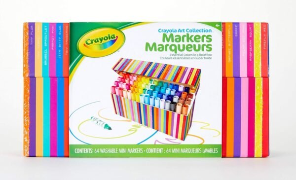 Crayola Pip Squeaks Kids Marker Collection, Washable Mini Markers, 64 Count, Gift