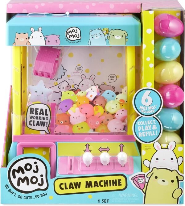 The Original Moj Moj Squishy Toys Claw Machine Playset Kit