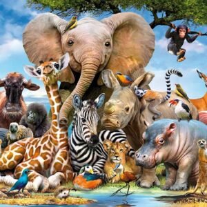 Robmoda 1000 Pieces Jigsaw Puzzles for Adults Animal World Ocean World Educational