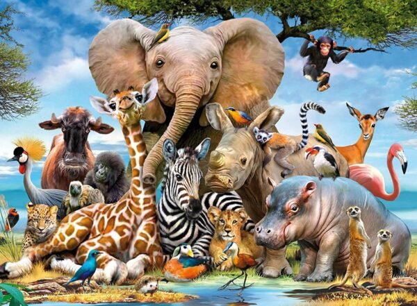 Robmoda 1000 Pieces Jigsaw Puzzles for Adults Animal World Ocean World Educational
