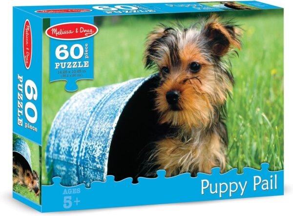 Melissa & Doug Puppy Pail Jigsaw Puzzle 60 pcs Kit