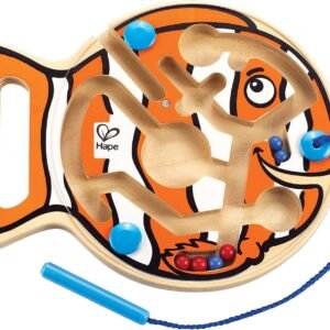 Hape Go-Fish-Go Magnetic Wooden Toddler Maze Puzzle Kit Toy Fun