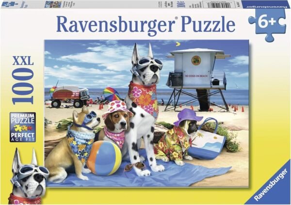 Ravensburger No Dogs on The Beach 100 Piece Jigsaw Puzzle for Kids