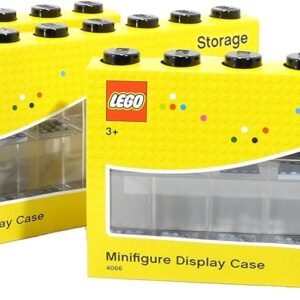 LEGO Minifigure Display Case Large 3-Pack Black Kit Toy Fun