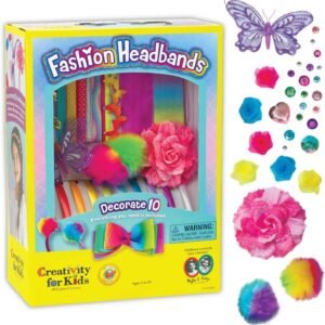 Creativity for Kids Fashion Headbands Craft Kit, Makes 10 Unique Hair Accessories