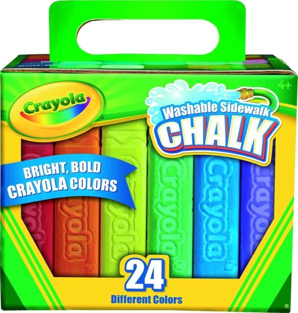 Crayola 24 Count Sidewalk Chalk 51-2024-E-000 Kit Toy Fun Kids