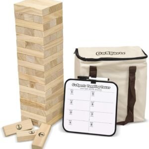 GoSports Large Toppling Tower with Bonus Rules Starts at 1.5 and Grows