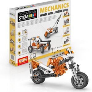 Engino Discovering STEM Mechanics Wheels, Axles and Inclined Planes 14 Working Models