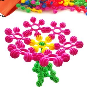 Skoolzy Star Flex Creative Building Blocks - Preschool STEM Toys for Girls