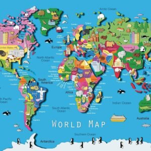 Ravensburger World Map 60 Piece Jigsaw Puzzle for Kids Every Piece is