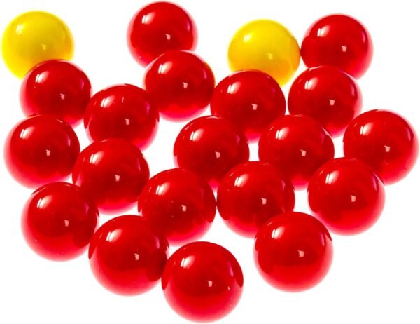 Hungry Hungry Hippos -Compatible Replacement Marbles - 21 Pieces 19 Red and