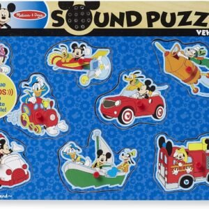 Mickey Mouse & Friends Vehicles Wooden Sound Puzzle Kit Toy