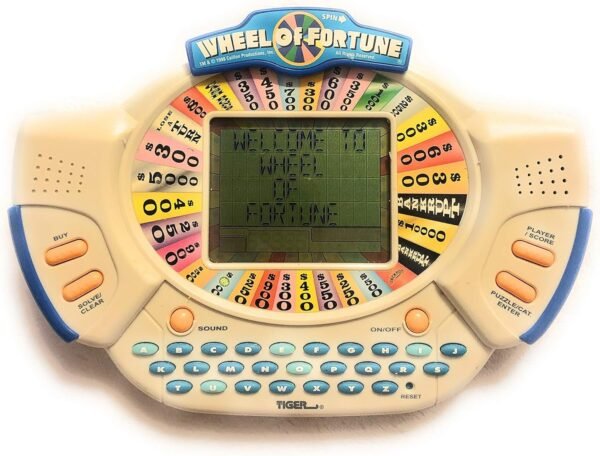 WHEEL OF FORTUNE DELUXE HANDHELD by Tiger Electronics Kit Toy