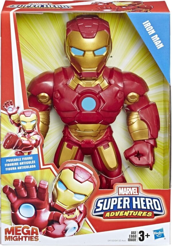 Playskool Heroes Marvel Super Hero Adventures Mega Mighties Iron Man Collectible 10