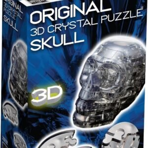 Original 3D Crystal Puzzle - Skull Black Kit Toy Fun