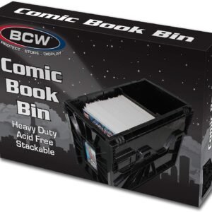 Short Comic BIN - Plastic - Black Kit Toy Fun