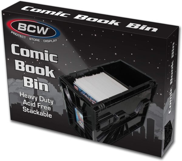 Short Comic BIN - Plastic - Black Kit Toy Fun