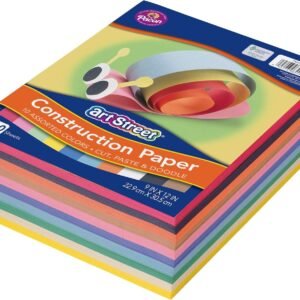 Art Street Lightweight Construction Paper, 10 Assorted Colors, 9 x 12, 500