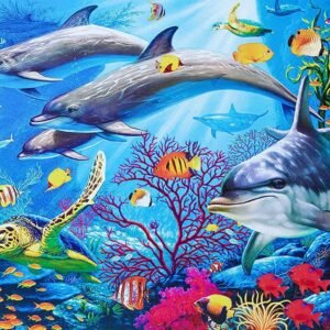 Puzzles for Adults 1000 Piece, Ocean World Jigsaw Puzzles for Family Friends