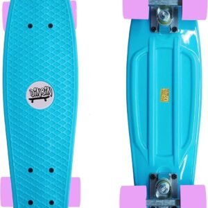 DINBIN Complete Highly Flexible Plastic Cruiser Board Mini 22 Inch Skateboards for