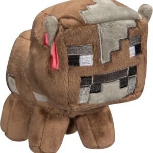 JINX Minecraft Baby Cow Plush Stuffed Toy, Multi-Colored, 5.5 Tall