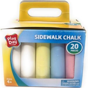 Play Day Sidewalk Chalk 20 Pieces Kit Toy Fun Kids
